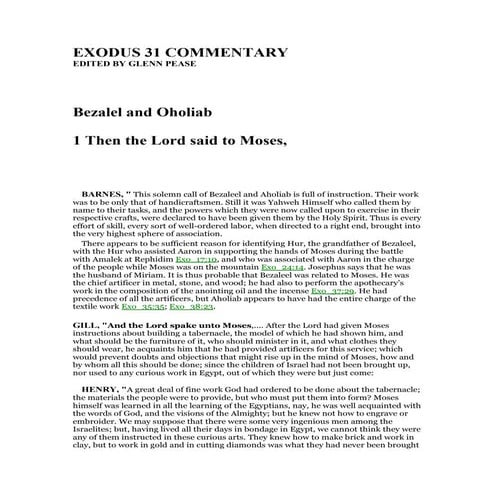 exodus-31-commentary-pdf