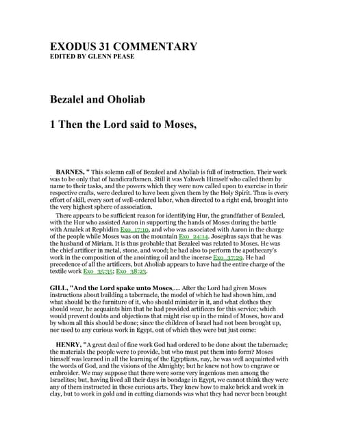 Exodus 31 Commentary PDF exodus-31-commentary-pdf