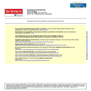 Exoplanet habitability