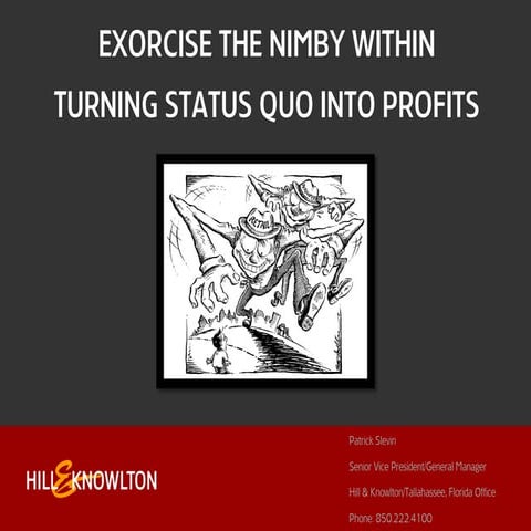 Exorcise the NIMBY Within