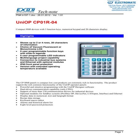 Exor cp01 r-04_specsheet