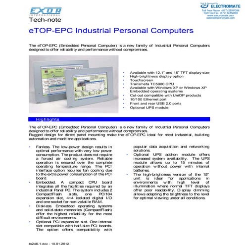 Exor e top-epc_brochure