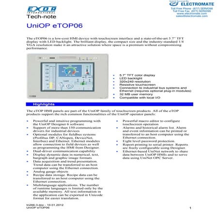 Exor e top06_specsheet
