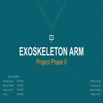 Exoskeleton arm ppt