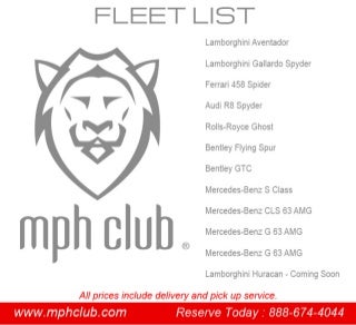 Ventura Luxurious Automobile Rental And Unique Automotive Rentals In Miami Florida
