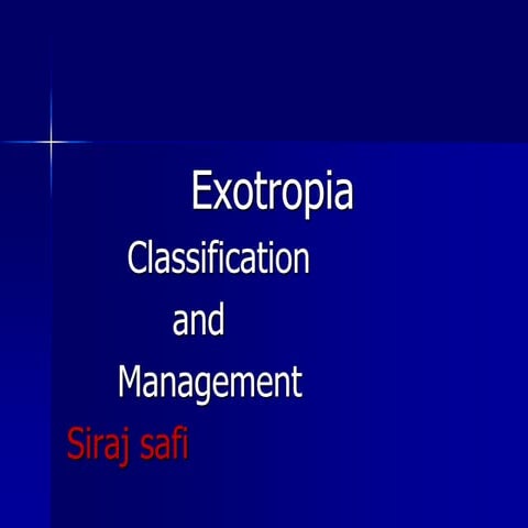 Exotropia