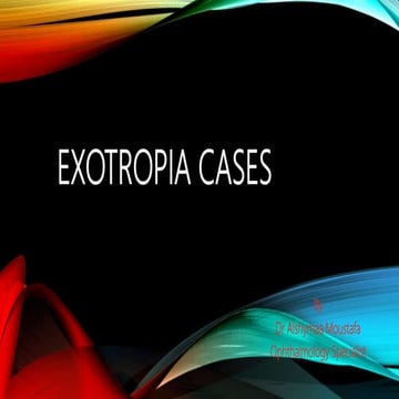 Exotropia cases