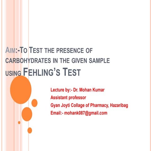 Fehling,s test