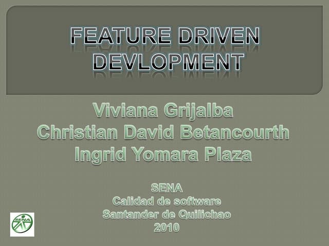 FDD (Feature Driven Development)