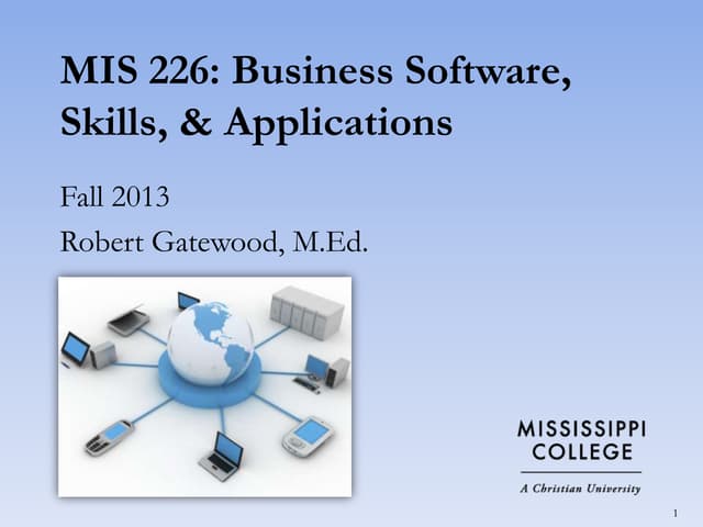 MIS 226: Chapter 1