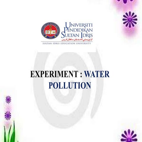 Water pollution 