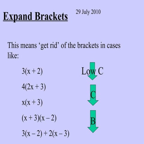 Expand brackets 2