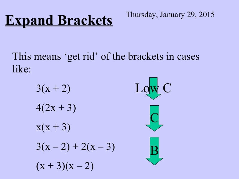 Expand Brackets 5