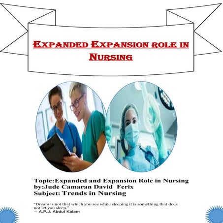 Expanded and Expansion Role in Nursing 123.docx
