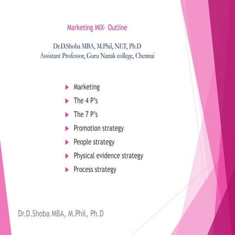 Expanded marketing mix