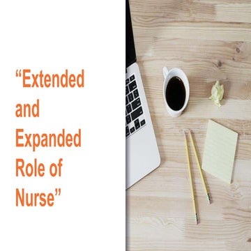 Expanded role of nurse