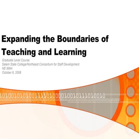 Expanding The Boundaries Of Teaching And Learning Class 2 For Slideshare 3