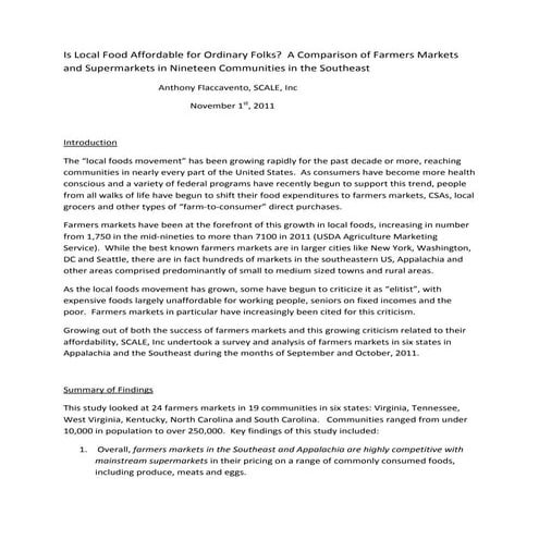 Expanding Access and FM Study