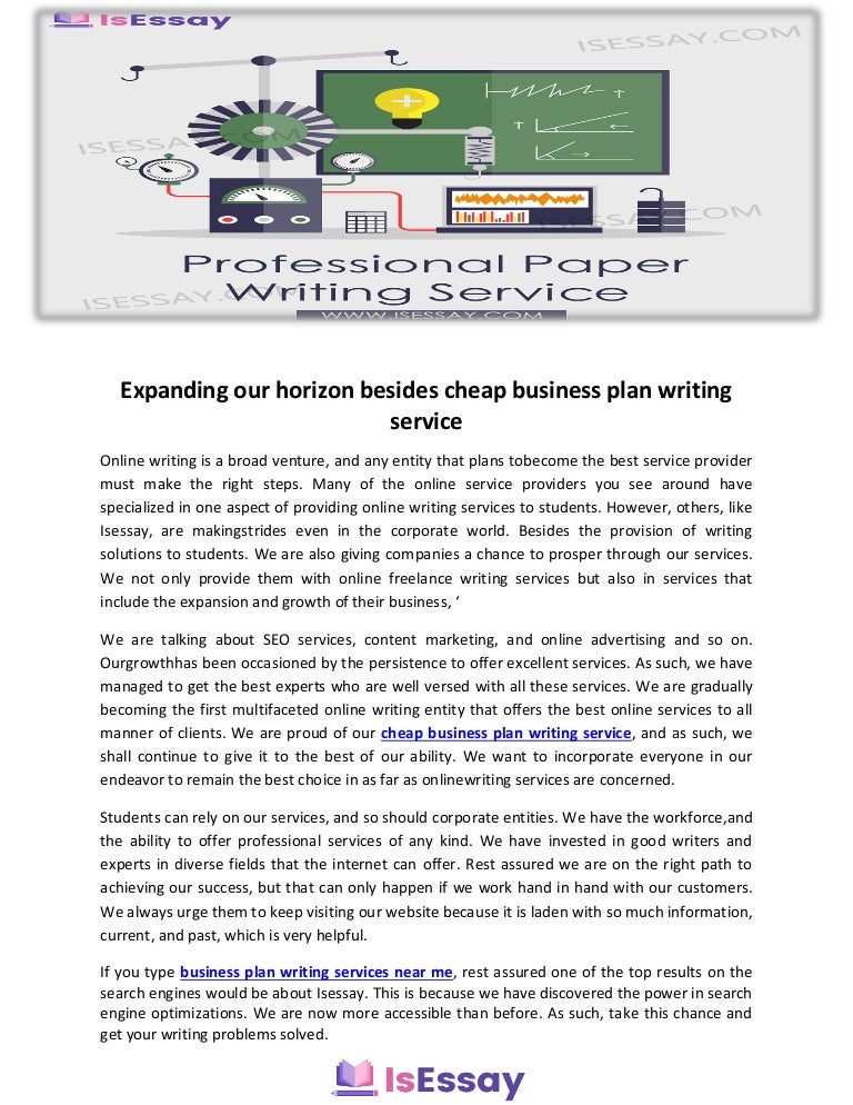 Expanding Our Horizon Besides Cheap Business Plan Writing