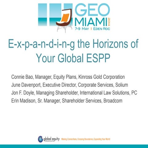 Expanding Your Global ESPP  