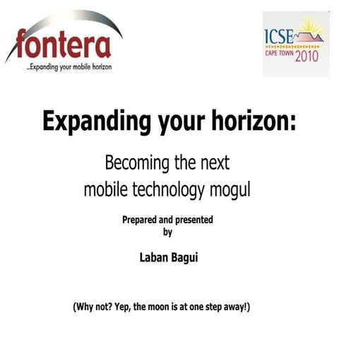 Expanding your horizon ics epresentation