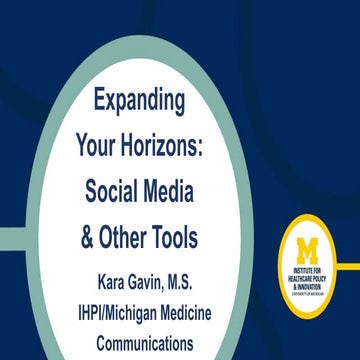 Expanding your horizons: communications for health service research staff