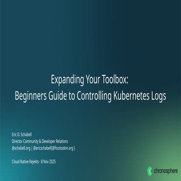 Expanding Your Toolbox: Beginners Guide to Controlling Kubernetes Logs