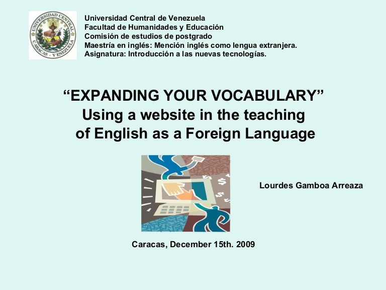 Expanding Your Vocabulary