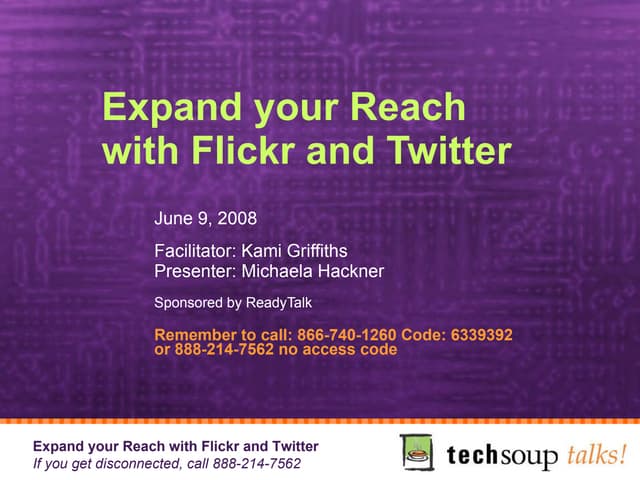 Expand Your Reach With Flickr And Twitter