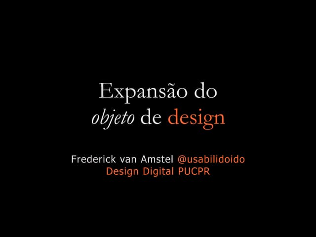 Expansão do objeto de design