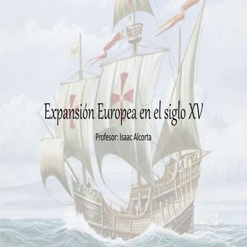 Expansión europea en el siglo xv