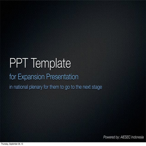 Expansion presentation ppt template