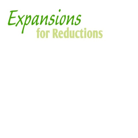 Expansions for Reductions | PPT