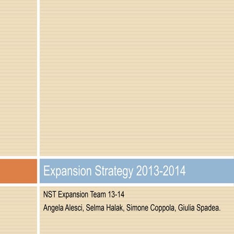 AIESEC| Italy 1415| MC | Expansion Growth Model