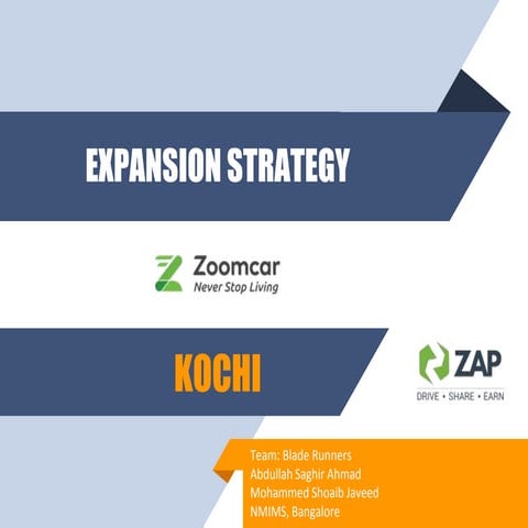 Expansion Strategy of Zoom Car in a Tier 2 City