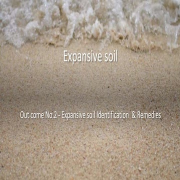 Expansive soil & its  improvement  techniques