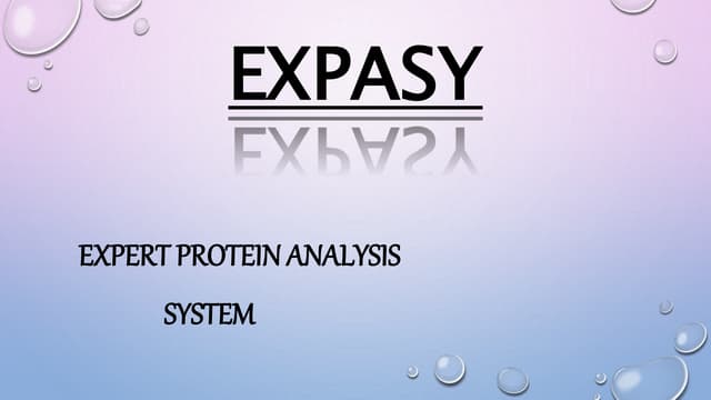 (Expasy)