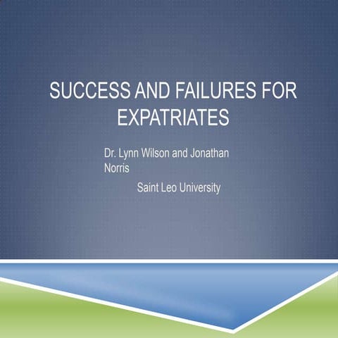 Expatriates and HR Presentation