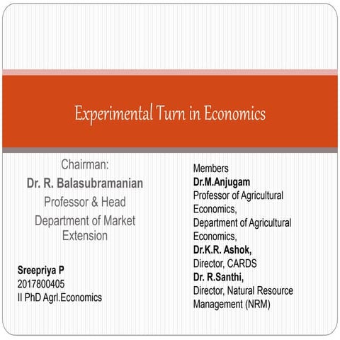 Experimental economics
