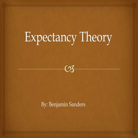 Expectancy theory