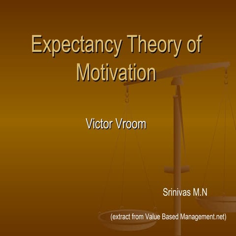 Expectancy theory