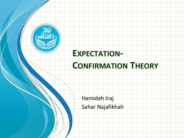 Expectation confirmation theory English