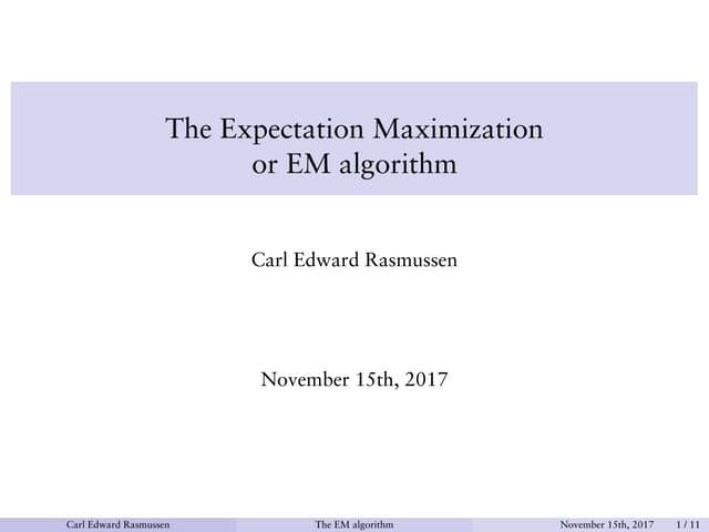expectation maximization and Guassian Mixture.pdf