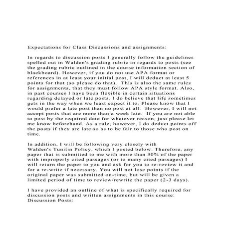 Expectations for Class Discussions and assignmentsIn re.docx