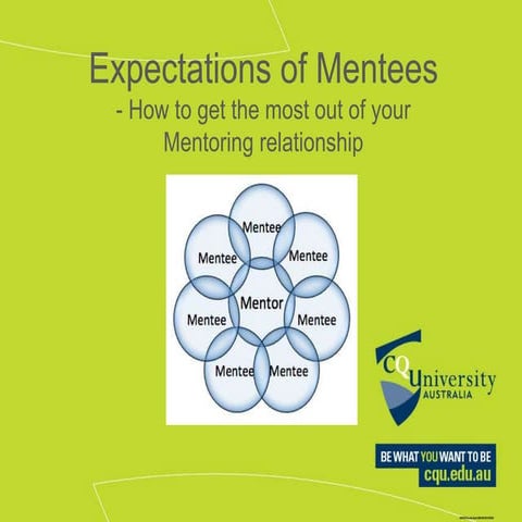 Expectations of mentees
