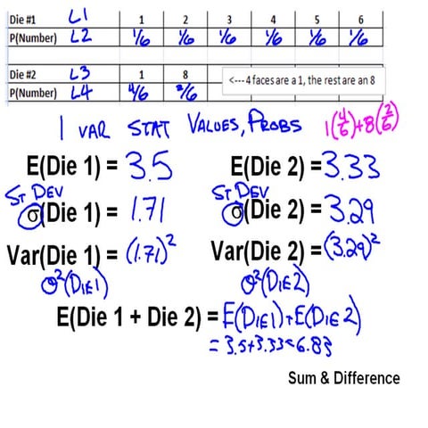 10-11 Expected Value & Variances Add
