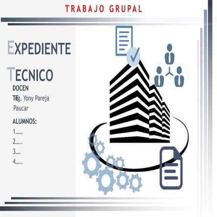 elaboración de doc EXPEDIENTE TECNICO.ppt