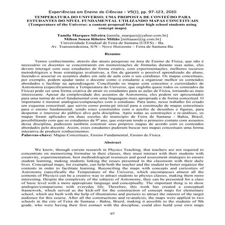 Temperatura do Universo: uma proposta de conteúdo para estudantes do nível fu...