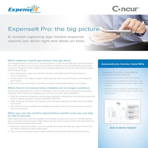 Expense it pro brochure
