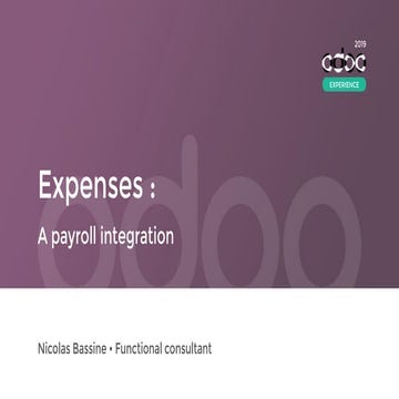 Expenses: A Payroll Integration
